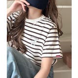 ボーダー | 《JaVa ジャバコラボ》大人の遊び心をプラス。綿100％オオカミ刺繍Tシャツ（… | Classical Elf 