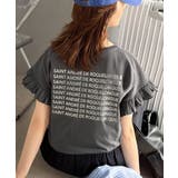 《JaVaジャバコラボ》着るだけで主役級。綿100％バック箔プリント袖フリルTシ… | Classical Elf  | 詳細画像26 