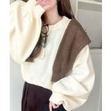 目を奪われるたっぷり袖。 ボリュームスリーブオーバーサイズニット | Classical Elf  | 詳細画像2 