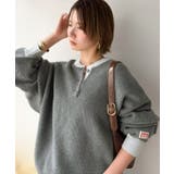 《JaVaジャバコラボ》ふっくら、袖たっぽり。ワッフル編みヘンリーネックオーバー… | Classical Elf | 詳細画像7