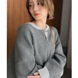 《JaVaジャバコラボ》ふっくら、袖たっぽり。ワッフル編みヘンリーネックオーバー… | Classical Elf | 詳細画像13
