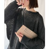 チャコール | 肌見せも着心地も、大人仕様。ルーズシルエットメッシュ編みニット | Classical Elf 