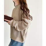 肌見せも着心地も、大人仕様。ルーズシルエットメッシュ編みニット | Classical Elf  | 詳細画像19 