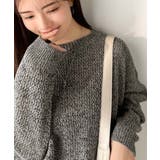 肌見せも着心地も、大人仕様。ルーズシルエットメッシュ編みニット | Classical Elf  | 詳細画像21 