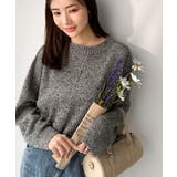 肌見せも着心地も、大人仕様。ルーズシルエットメッシュ編みニット | Classical Elf  | 詳細画像28 