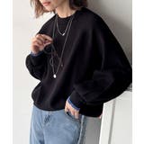 《JaVaジャバコラボ》こなれ感と快適さを両立◎サムホール付き袖リブ配色スウェッ… | Classical Elf  | 詳細画像7 