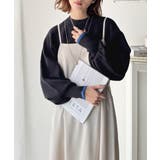 《JaVaジャバコラボ》こなれ感と快適さを両立◎サムホール付き袖リブ配色スウェッ… | Classical Elf  | 詳細画像16 