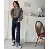 《JaVaジャバコラボ》こなれ感と快適さを両立◎サムホール付き袖リブ配色スウェッ… | Classical Elf  | 詳細画像19 