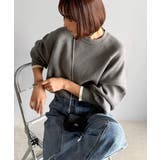 《JaVaジャバコラボ》こなれ感と快適さを両立◎サムホール付き袖リブ配色スウェッ… | Classical Elf  | 詳細画像20 