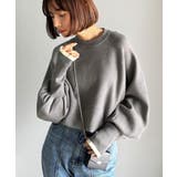 《JaVaジャバコラボ》こなれ感と快適さを両立◎サムホール付き袖リブ配色スウェッ… | Classical Elf  | 詳細画像21 