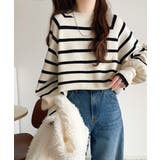 《JaVaジャバコラボ》こなれ感と快適さを両立◎サムホール付き袖リブ配色スウェッ… | Classical Elf  | 詳細画像32 