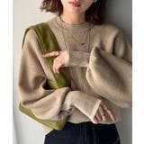 モカ | 《JaVaジャバコラボ》こなれ感と快適さを両立◎サムホール付き袖リブ配色スウェッ… | Classical Elf 