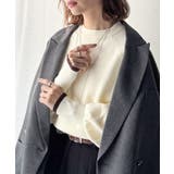 《JaVaジャバコラボ》こなれ感と快適さを両立◎サムホール付き袖リブ配色スウェッ… | Classical Elf  | 詳細画像3 