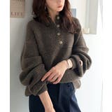 《JaVaジャバコラボ》ふんわり袖たっぽり。配色テープアノラック風ニットプルオー… | Classical Elf  | 詳細画像38 