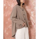 グレージュ | バックフレア ブラウス シャツ | Classical Elf