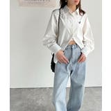 オーロラストーン付き!甘辛のバランスが今年らしい。ヴィンテージライクカーブデニム… | Classical Elf  | 詳細画像12 