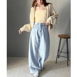 オーロラストーン付き!甘辛のバランスが今年らしい。ヴィンテージライクカーブデニム… | Classical Elf  | 詳細画像15 