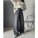 オーロラストーン付き!甘辛のバランスが今年らしい。ヴィンテージライクカーブデニム… | Classical Elf  | 詳細画像2 