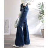 【mily bilet】脚、盛れすぎ注意！ポケットデザインストレッチフレアデニム | Classical Elf  | 詳細画像11 