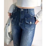 【mily bilet】脚、盛れすぎ注意！ポケットデザインストレッチフレアデニム | Classical Elf  | 詳細画像13 