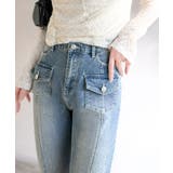 【mily bilet】脚、盛れすぎ注意！ポケットデザインストレッチフレアデニム | Classical Elf  | 詳細画像24 