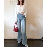 【mily bilet】脚、盛れすぎ注意！ポケットデザインストレッチフレアデニム | Classical Elf  | 詳細画像27 