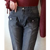 【mily bilet】脚、盛れすぎ注意！ポケットデザインストレッチフレアデニム | Classical Elf  | 詳細画像31 