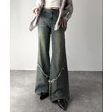 オーバーダイ | 【mily bilet】ヴィンテージライクな脚盛れデニム♪ウエスタンライクフリン… | Classical Elf 