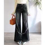 【mily bilet】ヴィンテージライクな脚盛れデニム♪ウエスタンライクフリン… | Classical Elf  | 詳細画像4 