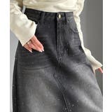 【mily bilet】上品なAライン。ビジューストーン付きフレアスカート | Classical Elf  | 詳細画像1 