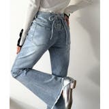 ブルー | 【mily bilet】きゅんと恋する後ろ姿。バックリボン美脚ストレッチフレアデ… | Classical Elf 