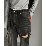 甘すぎないスリットで肌魅せ美脚。ウエストピコレースカットアウトリボン使いデニムパ… | Classical Elf  | 詳細画像7 