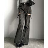 甘すぎないスリットで肌魅せ美脚。ウエストピコレースカットアウトリボン使いデニムパ… | Classical Elf  | 詳細画像8 