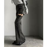 甘すぎないスリットで肌魅せ美脚。ウエストピコレースカットアウトリボン使いデニムパ… | Classical Elf  | 詳細画像9 