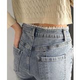 甘すぎないスリットで肌魅せ美脚。ウエストピコレースカットアウトリボン使いデニムパ… | Classical Elf  | 詳細画像42 