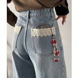 ブルー | 【mily bilet】うしろ姿までときめかせて。バックポケットレース使いアシン… | Classical Elf 