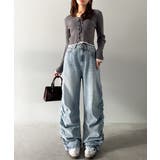 「あのデニム、超かわいい…！」街で振り返られるトレンドデザイン。サイドギャザーウ… | Classical Elf  | 詳細画像9 