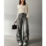 「あのデニム、超かわいい…！」街で振り返られるトレンドデザイン。サイドギャザーウ… | Classical Elf  | 詳細画像2 