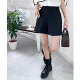 ブラック | 【mily bilet】ハンサムな大人顔。ハイウエストショートパンツ | Classical Elf