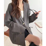 軽やかで大人可愛い。リネンライクリボンストラップ付きテーラージャケット | Classical Elf  | 詳細画像11