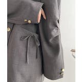 軽やかで大人可愛い。リネンライクリボンストラップ付きテーラージャケット | Classical Elf  | 詳細画像21