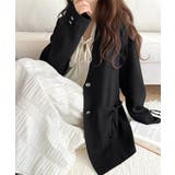 軽やかで大人可愛い。リネンライクリボンストラップ付きテーラージャケット | Classical Elf  | 詳細画像2