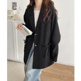 軽やかで大人可愛い。リネンライクリボンストラップ付きテーラージャケット | Classical Elf  | 詳細画像6