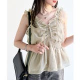 グレージュ | 【mily bilet】愛され大人フェミニン。リボン使いフリルオーガンジービスチ… | Classical Elf