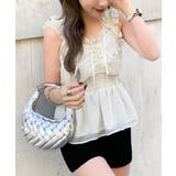 【mily bilet】愛され大人フェミニン。リボン使いフリルオーガンジービスチ… | Classical Elf | 詳細画像8