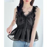 【mily bilet】愛され大人フェミニン。リボン使いフリルオーガンジービスチ… | Classical Elf | 詳細画像10