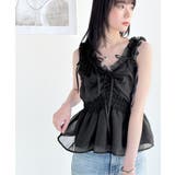 【mily bilet】愛され大人フェミニン。リボン使いフリルオーガンジービスチ… | Classical Elf | 詳細画像12