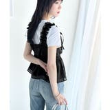 【mily bilet】愛され大人フェミニン。リボン使いフリルオーガンジービスチ… | Classical Elf | 詳細画像18