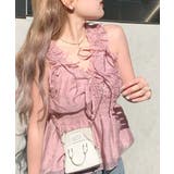 ピンク | 【mily bilet】愛され大人フェミニン。リボン使いフリルオーガンジービスチ… | Classical Elf