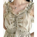 【mily bilet】愛され大人フェミニン。リボン使いフリルオーガンジービスチ… | Classical Elf | 詳細画像36